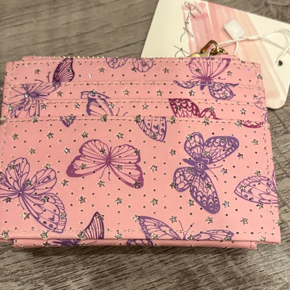 Pink Butterfly Women's Wallet/Card case~ NWT~ gorgeous - Picture 3 of 6